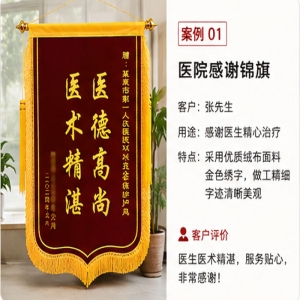 医院感谢锦旗